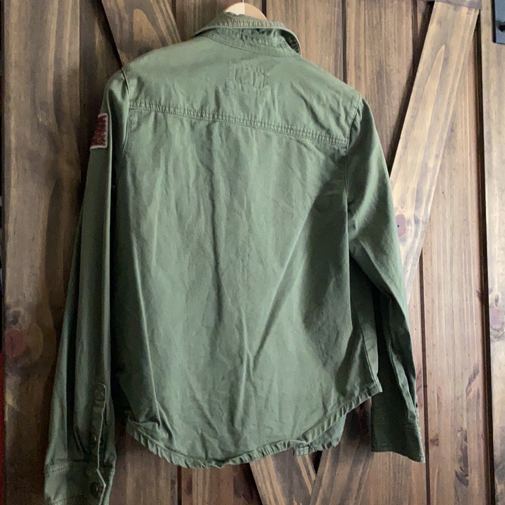 Army green button up - Picture 4 of 4